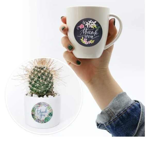 25 thank you stickers 4 different types - Picture 3 of 5